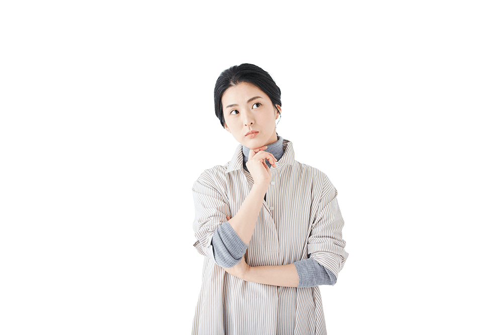 女性の悩む姿